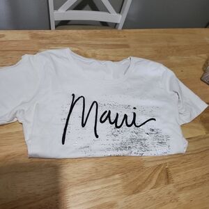 Maui White Short Sleeve Tee